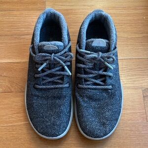Allbirds Men's Wool Runner-Up Mizzle Charcoal Grey Warm Weather Sneakers